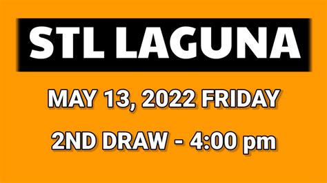 stl laguna 2nd draw result today